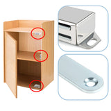 Alise 4-Pack Door Magnetic Catch,Cabinet Furniture Closet Door Catches Latch with Strong Magnetic,Made of Stainless Steel,CA6000-4P