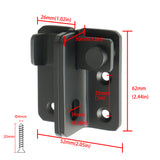 Alise Flip Latch 3-mm Thickened Heavy Duty Hasp Safety Door Lock Gate Latches for Double Door Window Barn Closet Drawer Cabinet Garage Stainless Steel Matte Black,MS3006R-B