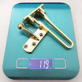 Alise Gate Latches Swing Bar Door Guard Burglar-Proof Padlock Door Clasp Lock,Golden Finished,MS570-G