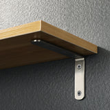Alise Stainless Steel Shelf Brackets 5x3 Inch,4Pcs Brushed Nickel, J5207-4P
