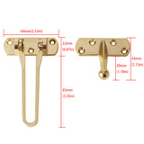 Alise Gate Latches Swing Bar Door Guard Burglar-Proof Padlock Door Clasp Lock,Golden Finished,MS570-G