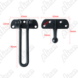 Alise Gate Latches Swing Bar Door Guard Burglar-Proof Padlock Door Clasp,MS570-B Matte Black,MS570-B