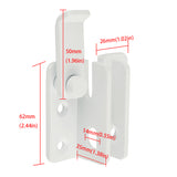 Alise 2 Pcs Flip Latch Gate Latches Slide Bolt Latch Safety Door Lock Catch Stainless Steel White Finish,MS3005W-2P
