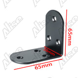Alise 4 Pcs Shelf Bracket Stainless Steel Brackets Heavy Duty Corner Brace Support Fastener Wall Hanging,J3208B-4P Black,J3208B-4P