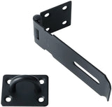 Alise 2Pcs Padlock Hasp Door Clasp Hasp Latch Lock,SUS 304 Stainless Steel Matte Black,MS9B-4C-2P