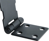 Alise 2Pcs Padlock Hasp Door Clasp Hasp Latch Lock,SUS 304 Stainless Steel Matte Black,MS9B-4C-2P