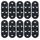Alise 10 Pcs Stainless Steel Sewing Machine Table Folding Flip Top Hinge,Black Finish,HY-WTL8030B-10P