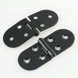 Alise 10 Pcs Stainless Steel Sewing Machine Table Folding Flip Top Hinge,Black Finish,HY-WTL8030B-10P