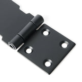 Alise 2Pcs Padlock Hasp Door Clasp Gate Lock Latch,SUS 304 Stainless Steel Matte Black Finish,MS9B-5C-2P