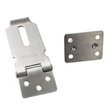 Alise Padlock Hasp Door Clasp Hasp Lock Latch SUS 304 Stainless Steel Brushed Nickel, MS9-3A