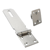 Alise 2Pcs Padlock Hasp Door Clasp Hasp Lock Latch SUS 304 Stainless Steel Brushed Nickel,MS9-5B-2P