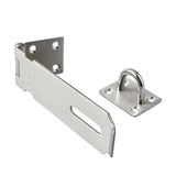 Alise Padlock Hasp Door Clasp Gate Lock SUS 304 Stainless Steel Finish,Silver,MS9-5B