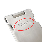 Alise Padlock Hasp Door Clasp Gate Lock SUS 304 Stainless Steel Finish,Silver,MS9-5B