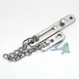 Alise Chain Door Guard Latch Lock with Spring Anti-Theft Press Lock,Stainless Steel Brushed Nickel,FD9000-LS