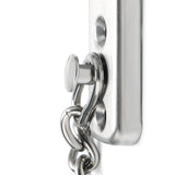 Alise Chain Door Guard Latch Lock with Spring Anti-Theft Press Lock,Stainless Steel Brushed Nickel,FD9000-LS