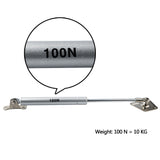 Alise 100N/22.5lb Up Opening Pneumatic Support,Metal Head Gas Strut,Gas Spring,Lid Support,Gas Shocks,Lift Support,Lid Stay,4 Pcs,HC9100-4P