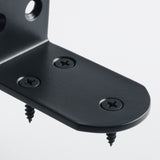 Alise 4 Pcs Shelf Bracket Stainless Steel Brackets Heavy Duty Corner Brace Support Fastener Wall Hanging,J3208B-4P Black,J3208B-4P