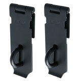 Alise Padlock Hasp Door Clasp Hasp Latch Lock,SUS 304 Stainless Steel Matte Black,MS99-B