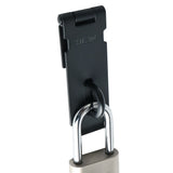 Alise Padlock Hasp Door Clasp Hasp Latch Lock,SUS 304 Stainless Steel Matte Black,MS99-B