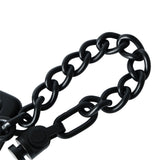 Alise Stainless Steel Chain Door Guard with Spring Anti-Theft Press Lock,Matte Black,FD9000-B