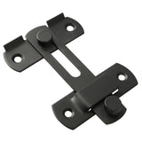 Alise Stainless Steel Gate Latches Flip Latch Safety Door Bolt Latch Lock,Matte Black,MK001