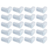 Alise 20Pcs Rubber Safety Corner Protectors with Thickened Adhesive Baby Proofing Corner Guards Prevent Child Head Injuries Desk and Furniture Corner Covers for Kids,FZJ100-20P