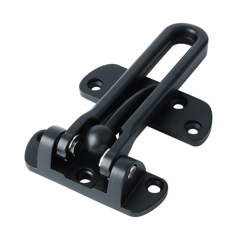 Alise Gate Latches Swing Bar Door Guard Burglar-Proof Padlock Door Clasp,MS570-B Matte Black,MS570-B