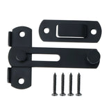 Alise SUS304 Stainless Steel Gate Latches Pet Door Latch Bolt Lock Heavy Duty Flip Latch 2.5mm-Thick Matte Black,MS9500-B