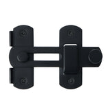 Alise SUS304 Stainless Steel Gate Latches Pet Door Latch Bolt Lock Heavy Duty Flip Latch 2.5mm-Thick Matte Black,MS9500-B
