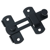 Alise SUS304 Stainless Steel Gate Latches Pet Door Latch Bolt Lock Heavy Duty Flip Latch 2.5mm-Thick Matte Black,MS9500-B