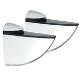 Alise 2 Pcs Adjustable Brackets Board/Glass Floating Shelf Brackets Wall Mount Shelves Support Holder Accessories,BL007C-2P Polished Chrome，BL007C-2P