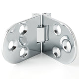 Alise 4 Pcs Sewing Machine Table Folding Flip Top Hinge,Chrome,HY4004-4P