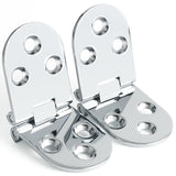 Alise 4 Pcs Sewing Machine Table Folding Flip Top Hinge,Chrome,HY4004-4P