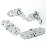 Alise 4 Pcs Sewing Machine Table Folding Flip Top Hinge,Chrome,HY4004-4P