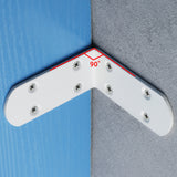 Alise 4 Pcs Shelf Bracket Stainless Steel Brackets Heavy Duty Corner Brace Support Fastener Wall Hanging White Finish,J3209W-4P
