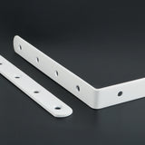 Alise 6x4 Inch Shelf Bracket Stainless Steel Brackets Heavy Duty Corner Brace Support Wall Hanging,4 Pcs Bright White Finish