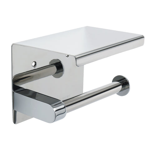 Alise Toilet Paper Holder Tissue Holders Paper Storage with Mobile Phone Storage Shelf,GG5200 SUS304 Stainless Steel Polished Chrome,GG5200