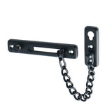 Alise Stainless Steel Chain Door Guard with Spring Anti-Theft Press Lock,Matte Black,FD9000-B