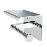 Alise Toilet Paper Holder Tissue Holders Paper Storage with Mobile Phone Storage Shelf,GG5200 SUS304 Stainless Steel Polished Chrome,GG5200