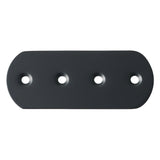 Alise 4 Pcs Flat Straight Brace Brackets Mending Plates Repair Fixing Bracket,100x38mm Stainless Steel Matte Black,J100X38B-4P