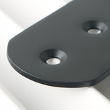 Alise 4 Pcs Flat Straight Brace Brackets Mending Plates Repair Fixing Bracket,100x38mm Stainless Steel Matte Black,J100X38B-4P