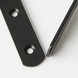Alise 6x6 Inch Stainless Steel Shelf Bracket Heavy Duty Brackets for Floating Shelves Boards Wall Hanging Support,Black Finish 4 Pcs,JM150B-4P