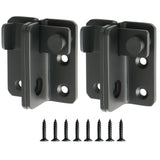 Alise Flip Latch 3-mm Thickened Heavy Duty Hasp Safety Door Lock Gate Latches for Double Door Window Barn Closet Drawer Cabinet Garage Stainless Steel Matte Black,MS3006R-B