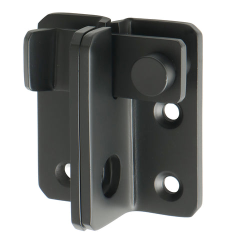 Alise Flip Latch 3-mm Thickened Heavy Duty Hasp Safety Door Lock Gate Latches for Double Door Window Barn Closet Drawer Cabinet Garage Stainless Steel Matte Black,MS3006R-B