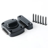 Alise Rotate Bolt Latch Gate Latches Safety Door Lock Plating Black,MS220E-B