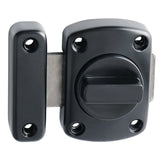 Alise Rotate Bolt Latch Gate Latches Safety Door Lock Plating Black,MS220E-B