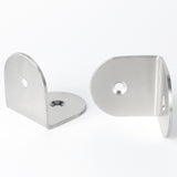 Alise 8 Pcs Stainless Steel Shelf Bracket Corner Brace Joint Angle Brackets Support 40x38mm,Brushed Nickel,J3204-8P