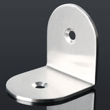 Alise 8 Pcs Stainless Steel Shelf Bracket Corner Brace Joint Angle Brackets Support 40x38mm,Brushed Nickel,J3204-8P