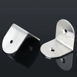 Alise 8 Pcs Stainless Steel Shelf Bracket Corner Brace Joint Angle Brackets Support 40x38mm,Brushed Nickel,J3204-8P