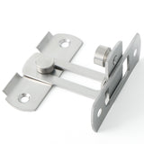 Alise Stainless Steel Flip Latch Right Angle Gate Latches Bar Latch for Window Moving Sliding Barn Bathroom Doors,Brushed Nickel,MS9001K